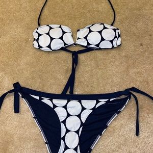Polka dot bathing suit